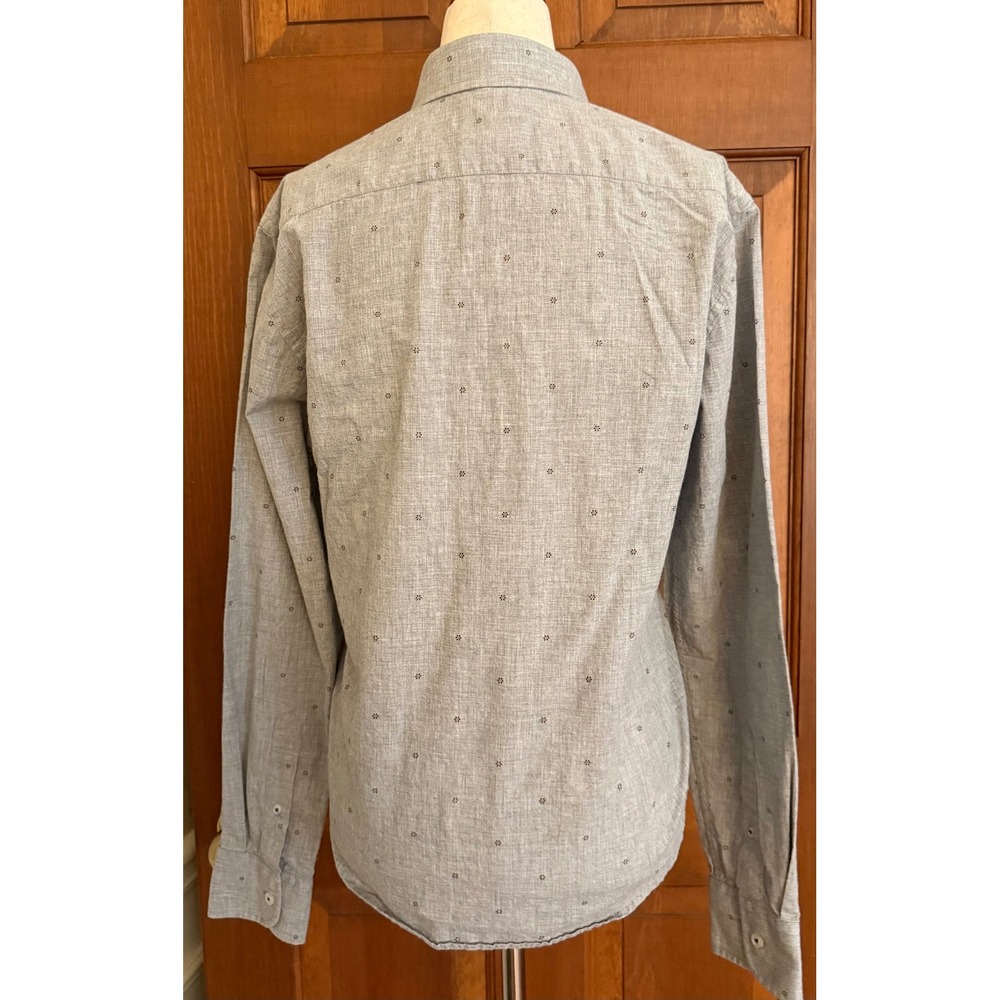 UNTUCKit Slim Fit Button Down Shirt Womens XS (0-2) Gray Business Casual Career - Picture 5 of 13